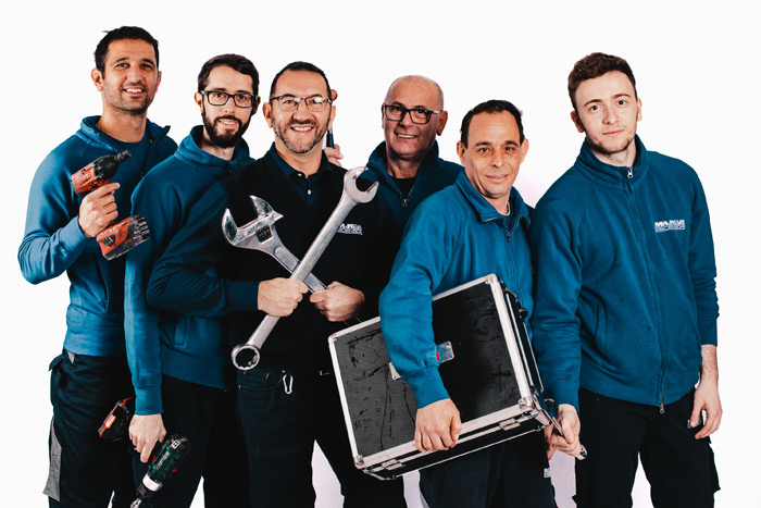 Squadra manutentori attrezzi