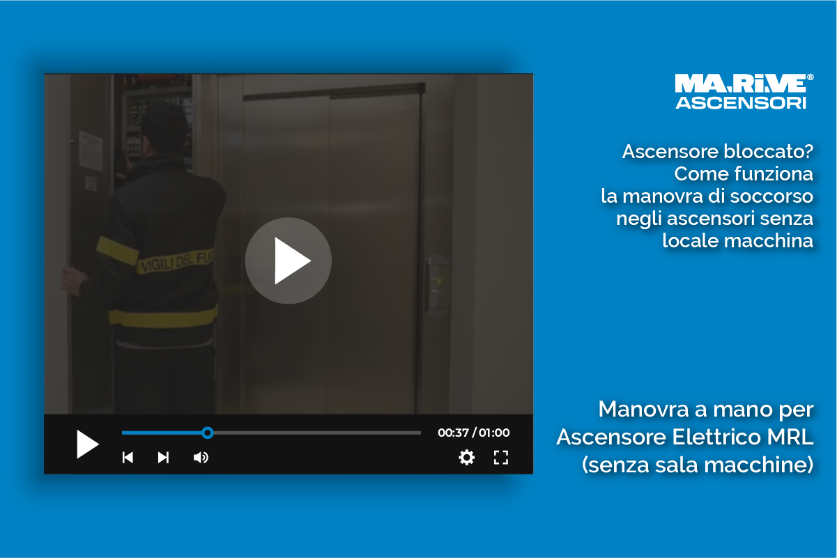 manovra di soccorso ascensori senza locale macchina
